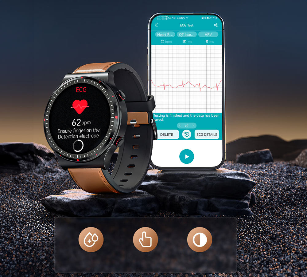 Upgrade: PulseNexa™ Medical-grade ECG Vitali Smartwatch - Monitor 