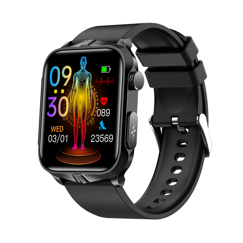 GT5 Pro Blood Sugar Smartwatch with Blood Pressure ECG Sleep Fitness  Tracker