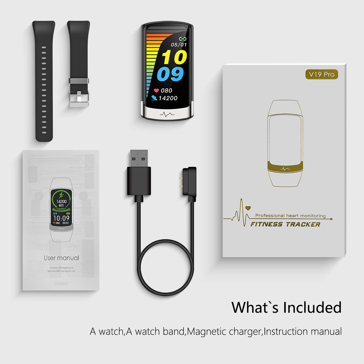 Morepro V19Pro-Multifunctional ECG(EKG) Smartwatch Health Tracker - Black Frrday 60% OFF🔥