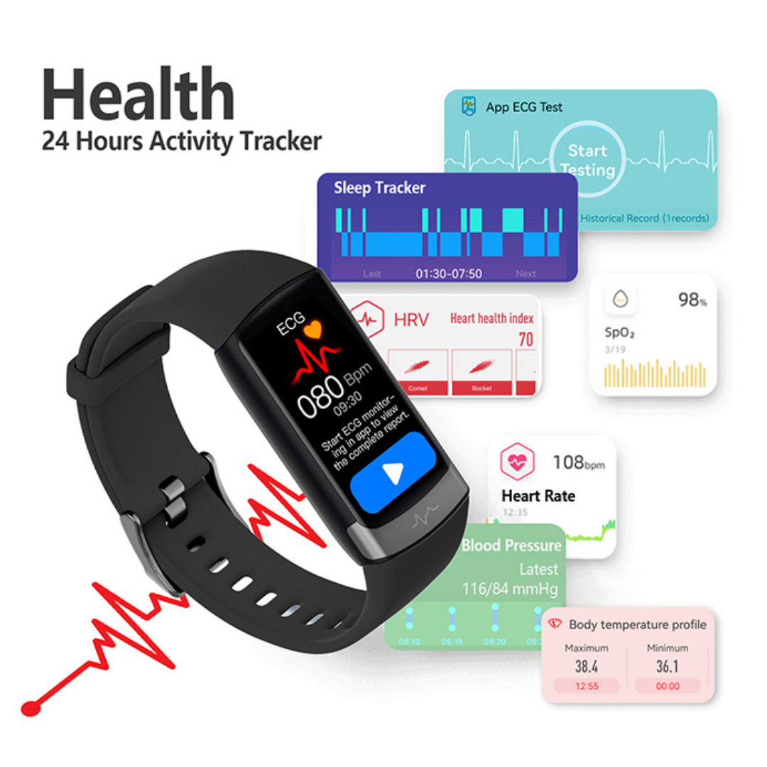 Morepro V19Pro-Multifunctional ECG(EKG) Smartwatch Health Tracker - Black Frrday 60% OFF🔥